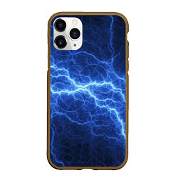 Чехол iPhone 11 Pro матовый Разряд электричества, цвет: 3D-коричневый