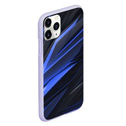 Чехол iPhone 11 Pro матовый Абстракия плит, цвет: 3D-светло-сиреневый — фото 2