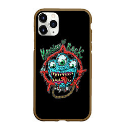 Чехол iPhone 11 Pro матовый Monsters of rock