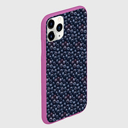 Чехол iPhone 11 Pro матовый Сочная текстура из черники, цвет: 3D-фиолетовый — фото 2