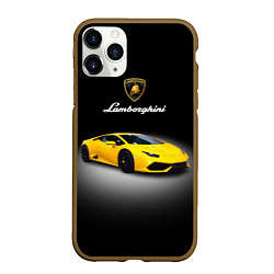 Чехол iPhone 11 Pro матовый Спорткар Lamborghini Aventador