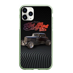 Чехол iPhone 11 Pro матовый Хот род на базе Ford модель B 1932 года, цвет: 3D-салатовый