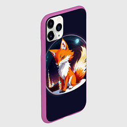Чехол iPhone 11 Pro матовый Лисичка в Москве, цвет: 3D-фиолетовый — фото 2
