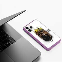 Чехол iPhone 11 Pro матовый The Notorious B I G, цвет: 3D-фиолетовый — фото 2