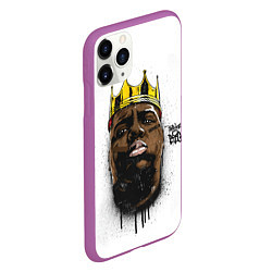 Чехол iPhone 11 Pro матовый The Notorious B I G, цвет: 3D-фиолетовый — фото 2