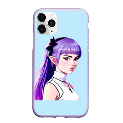 Чехол iPhone 11 Pro матовый Elf Grimes, цвет: 3D-светло-сиреневый