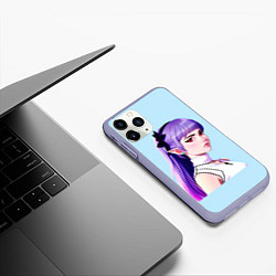 Чехол iPhone 11 Pro матовый Elf Grimes, цвет: 3D-светло-сиреневый — фото 2