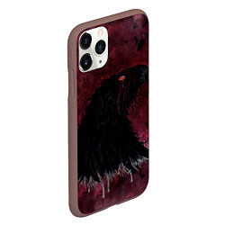 Чехол iPhone 11 Pro матовый Орёл с шрамом, цвет: 3D-коричневый — фото 2