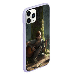 Чехол iPhone 11 Pro матовый Элли с гитарой, цвет: 3D-светло-сиреневый — фото 2