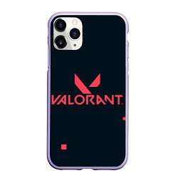 Чехол iPhone 11 Pro матовый Valorant игрок, цвет: 3D-светло-сиреневый