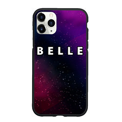 Чехол iPhone 11 Pro матовый Belle gradient space, цвет: 3D-черный