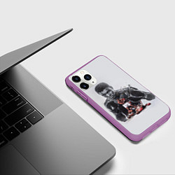 Чехол iPhone 11 Pro матовый The greatest - Muhammad Ali, цвет: 3D-фиолетовый — фото 2
