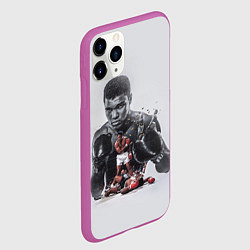 Чехол iPhone 11 Pro матовый The greatest - Muhammad Ali, цвет: 3D-фиолетовый — фото 2