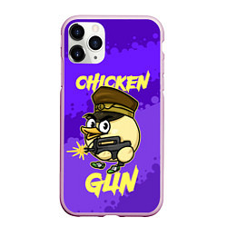 Чехол iPhone 11 Pro матовый Чикен Ган - цыпленок