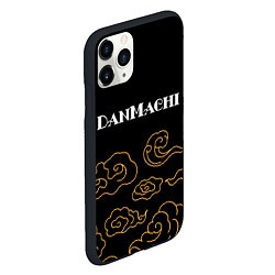 Чехол iPhone 11 Pro матовый DanMachi anime clouds, цвет: 3D-черный — фото 2