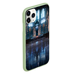 Чехол iPhone 11 Pro матовый Dark Souls III - Зал, цвет: 3D-салатовый — фото 2