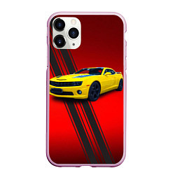 Чехол iPhone 11 Pro матовый Спортивный американский автомобиль Chevrolet Camar