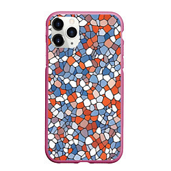 Чехол iPhone 11 Pro матовый Красочная мозаика