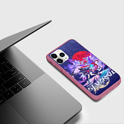Чехол iPhone 11 Pro матовый Зеле Хонкай Стар Рейл, цвет: 3D-малиновый — фото 2
