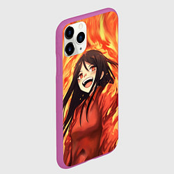 Чехол iPhone 11 Pro матовый Alma Wade fire, цвет: 3D-фиолетовый — фото 2