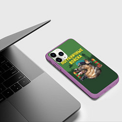Чехол iPhone 11 Pro матовый Погранзастава, цвет: 3D-фиолетовый — фото 2