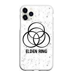 Чехол iPhone 11 Pro матовый Elden Ring glitch на светлом фоне, цвет: 3D-белый