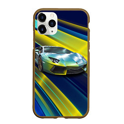 Чехол iPhone 11 Pro матовый Суперкар Lamborghini Reventon