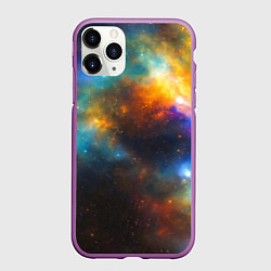 Чехол iPhone 11 Pro матовый Небесная картина, цвет: 3D-фиолетовый