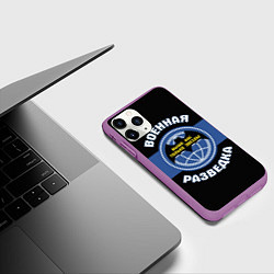 Чехол iPhone 11 Pro матовый Выше нас только звезды, цвет: 3D-фиолетовый — фото 2