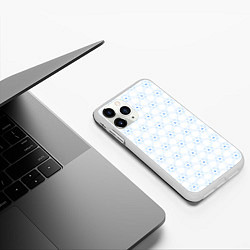 Чехол iPhone 11 Pro матовый Ясна3 - Небесная структура светлый, цвет: 3D-белый — фото 2