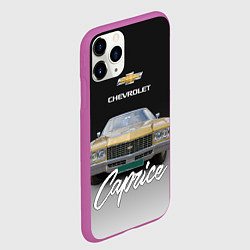 Чехол iPhone 11 Pro матовый Американская машина Chevrolet Caprice 70-х годов, цвет: 3D-фиолетовый — фото 2