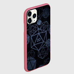 Чехол iPhone 11 Pro матовый Подземелья и драконы д20, цвет: 3D-малиновый — фото 2