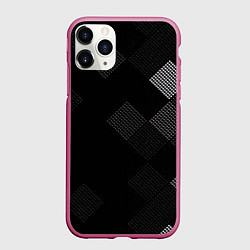 Чехол iPhone 11 Pro матовый Векторная сетка, цвет: 3D-малиновый