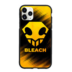 Чехол iPhone 11 Pro матовый Bleach - gold gradient, цвет: 3D-черный