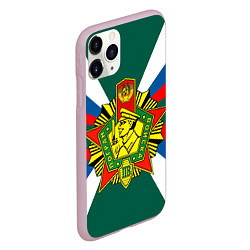 Чехол iPhone 11 Pro матовый Пограничные войска России, цвет: 3D-розовый — фото 2