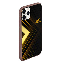 Чехол iPhone 11 Pro матовый Honda inscription, цвет: 3D-коричневый — фото 2