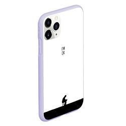 Чехол iPhone 11 Pro матовый AM I OK?, цвет: 3D-светло-сиреневый — фото 2