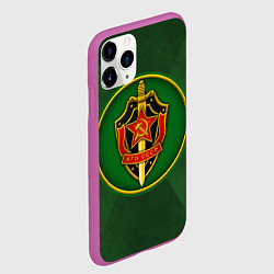 Чехол iPhone 11 Pro матовый КГБ СССР, цвет: 3D-фиолетовый — фото 2