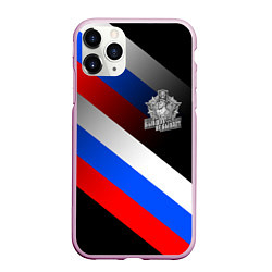 Чехол iPhone 11 Pro матовый Пограничные войска - флаг РФ