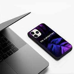 Чехол iPhone 11 Pro матовый The Cranberries neon monstera, цвет: 3D-черный — фото 2