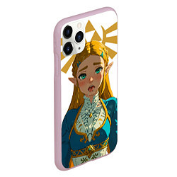 Чехол iPhone 11 Pro матовый The legend of Zelda - ahegao, цвет: 3D-розовый — фото 2