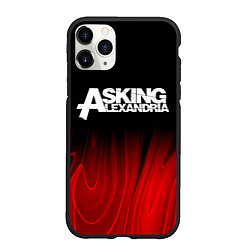 Чехол iPhone 11 Pro матовый Asking Alexandria red plasma