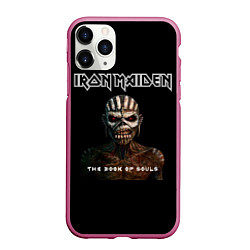 Чехол iPhone 11 Pro матовый Iron Maiden - the book of souls, цвет: 3D-малиновый