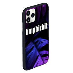 Чехол iPhone 11 Pro матовый Limp Bizkit neon monstera, цвет: 3D-черный — фото 2