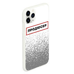 Чехол iPhone 11 Pro матовый Продюсер в рамке красного цвета, цвет: 3D-белый — фото 2