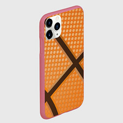 Чехол iPhone 11 Pro матовый Basket ball style, цвет: 3D-малиновый — фото 2