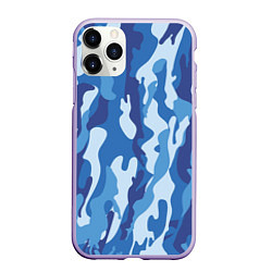 Чехол iPhone 11 Pro матовый Blue military