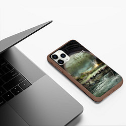 Чехол iPhone 11 Pro матовый Stalker выход из коллектор, цвет: 3D-коричневый — фото 2