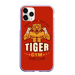 Чехол iPhone 11 Pro матовый Tiger - боец