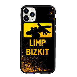 Чехол iPhone 11 Pro матовый Limp Bizkit - gold gradient